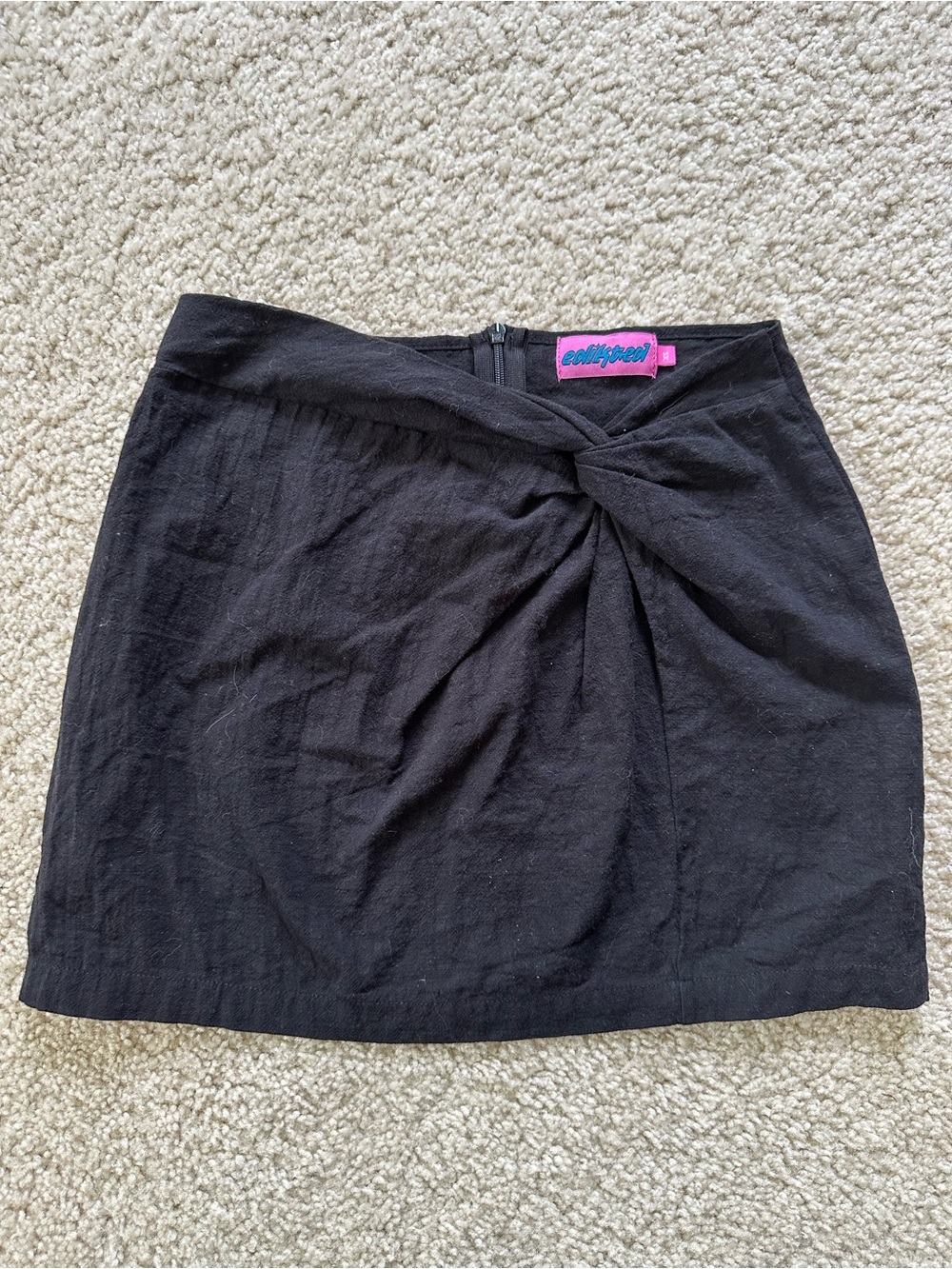 Edikted Black Mini Skirt